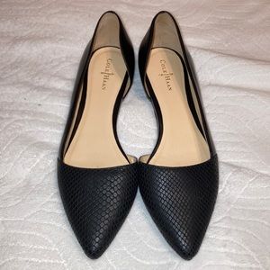 8B Cole Haan Black Leather Flat